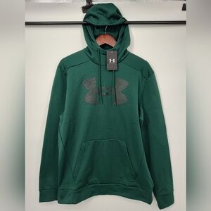Under Armour Men's New With Tags Big Logo Forest Green Hoodie Size Medium